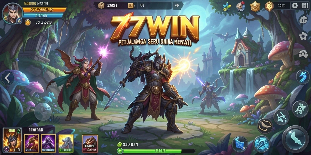 Tampilan menakjubkan dari gameplay petualangan dalam 77WIN.