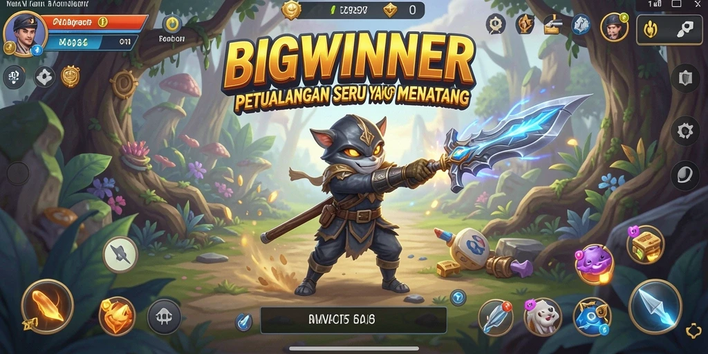 Tampilan gameplay seru dan menantang dari BIGWINNER.