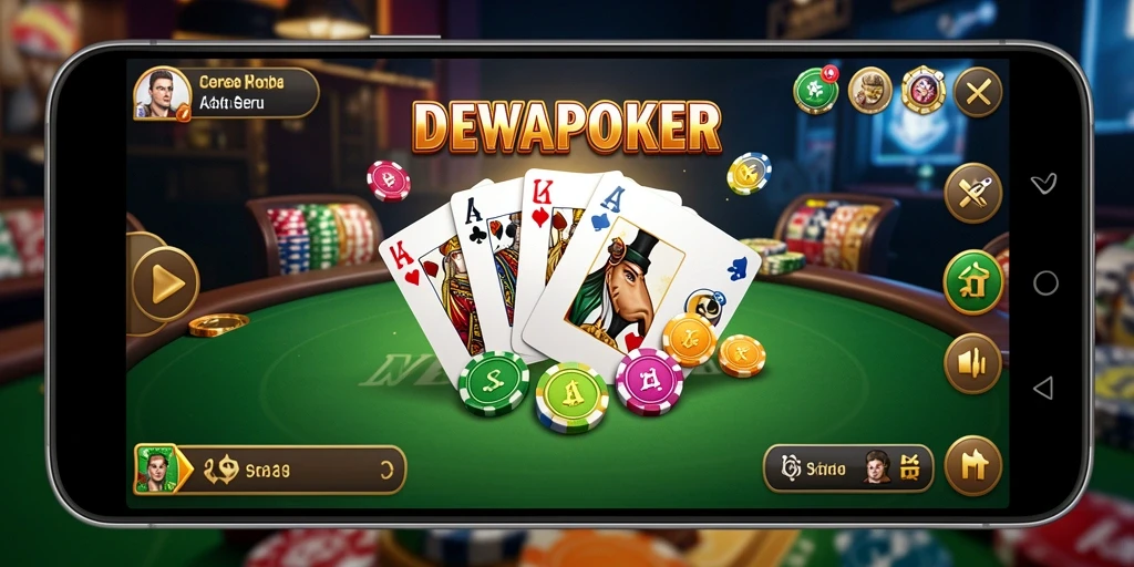 Tampilan gameplay seru DEWAPOKER yang memukau dan mendebarkan.