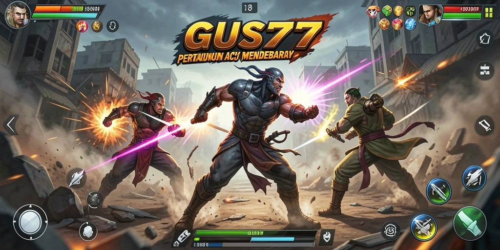 Tampilan permainan GUS77 yang penuh aksi dan petualangan.
