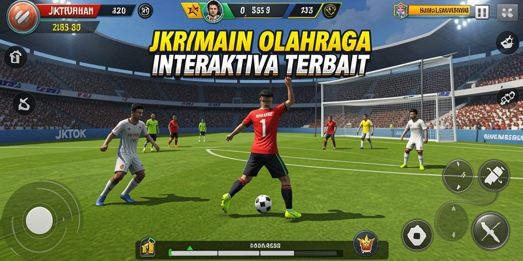 Tangkapan layar JKTOK menampilkan aksi seru dalam permainan olahraga.