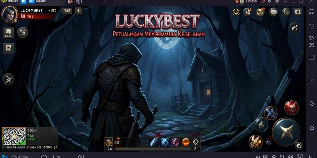 Screenshot menampilkan aksi menegangkan dalam LUCKYBEST.