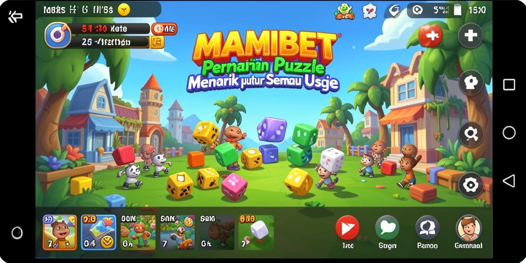 Tampilan gameplay MAMIBET dengan berbagai teka-teki menarik.
