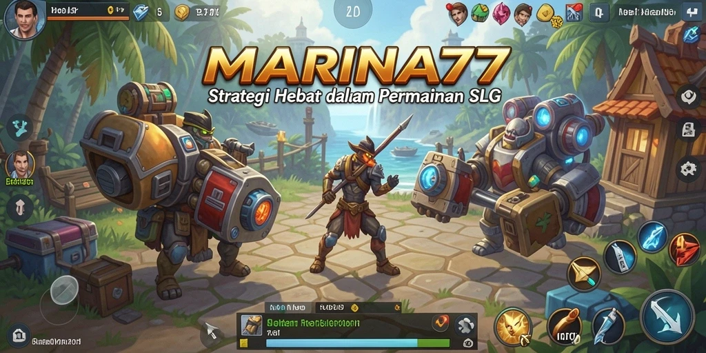 Tampilan gameplay penuh aksi dalam MARINA77.