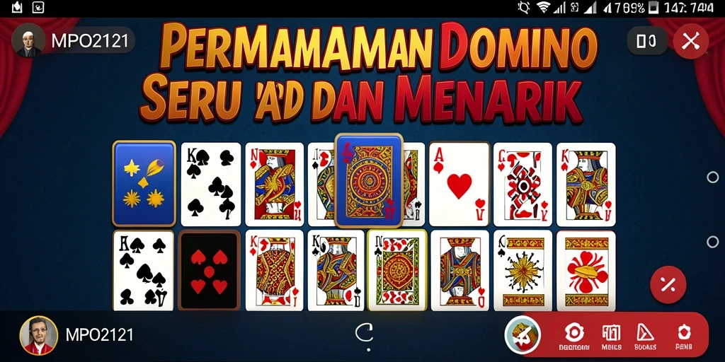 Tampilan menarik gameplay Domino di MPO2121.