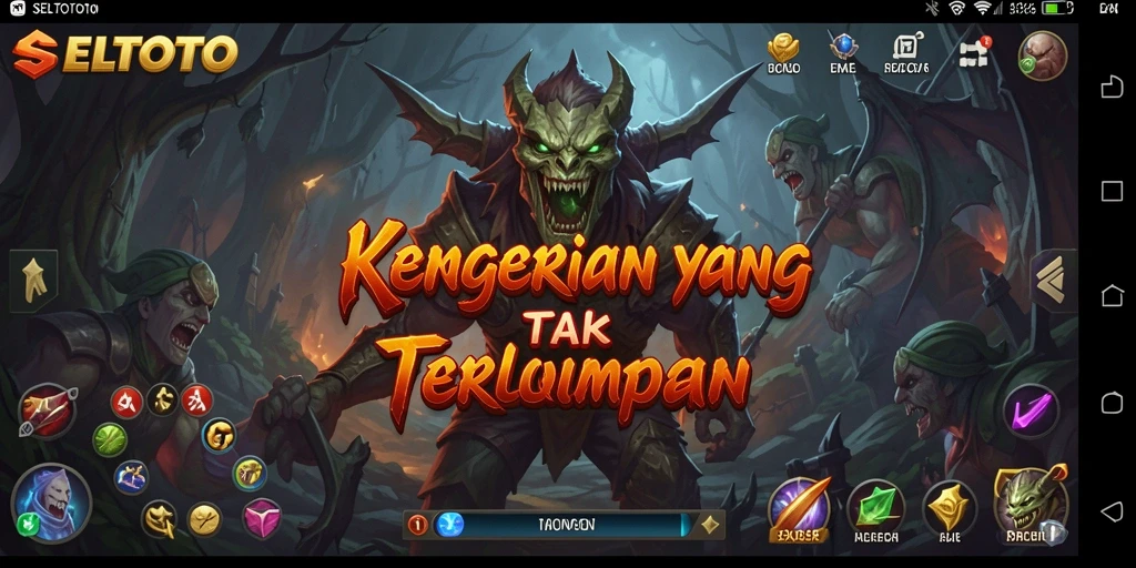 Tampilan gameplay menegangkan di dalam dunia gelap SELTOTO.