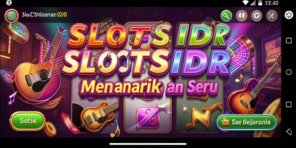 Tampilan gameplay SLOTSIDR yang menampilkan interaksi musik yang seru.