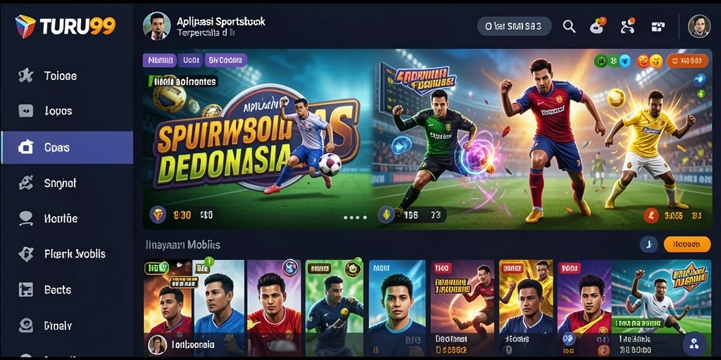 Tampilan antarmuka main TURU99 yang menarik dan informatif.